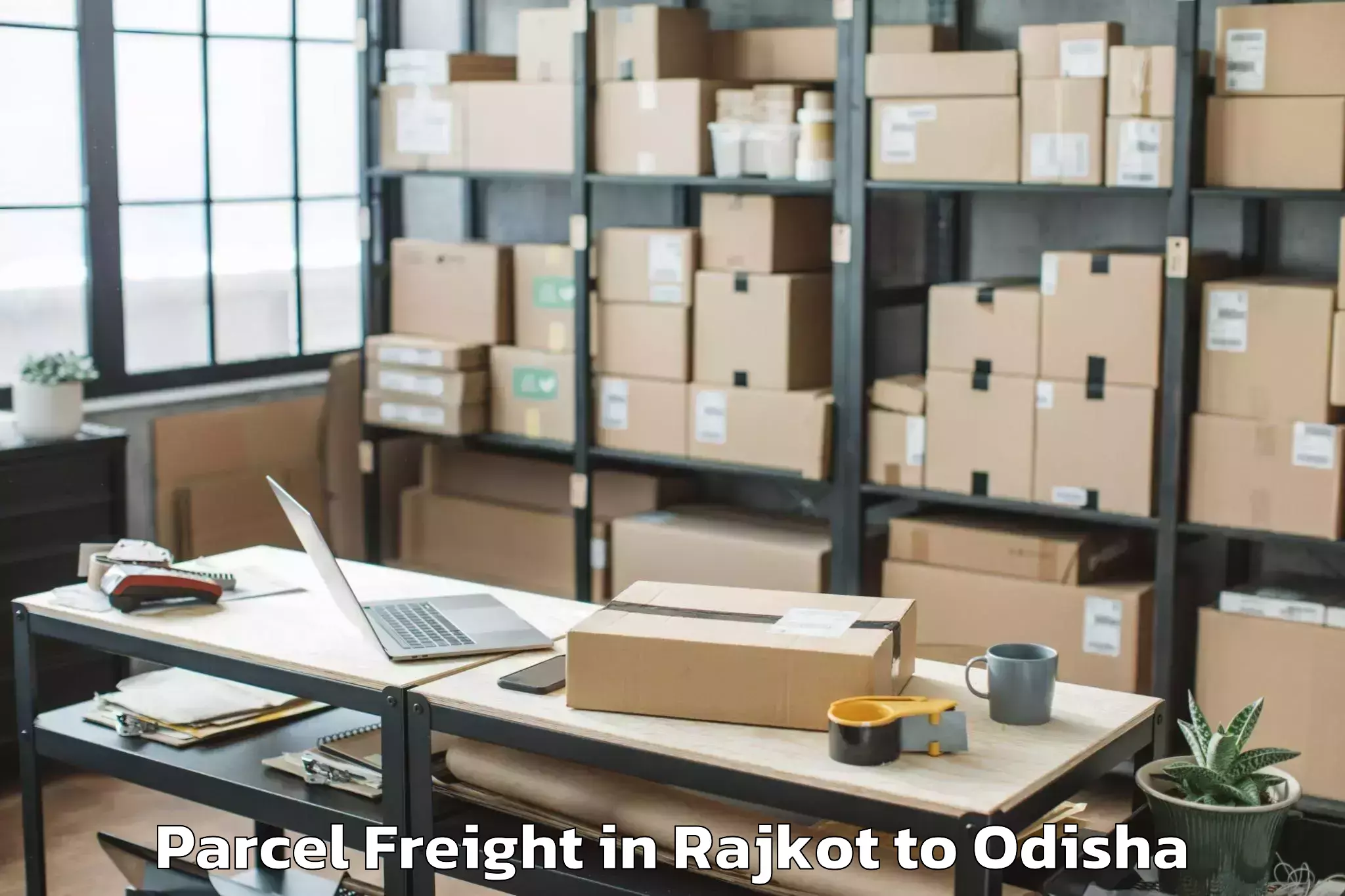 Efficient Rajkot to Raghunathapali Parcel Freight